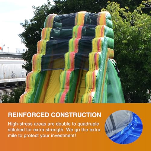 JumpOrange Commercial Inflatable Water Slide with Splash Pool Amazon River