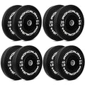 Iron Crush Olympic Bumper Plate Sets - Premium Virgin Rubber Weights for Strength Training - Compatible with 2" Barbells 250LB
