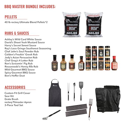 recteq Pellet Grill Road Warrior 340 Portable Stainless Steel BBQ Grill