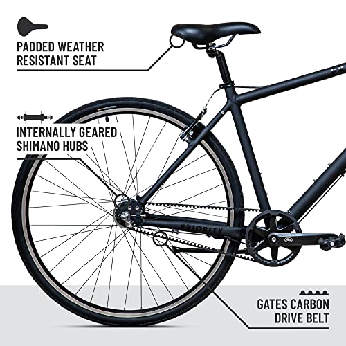 Priority Bicycles Classic Plus - Gotham Edition - Diamond Large All Black
