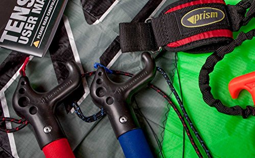 Prism Kite Technology Tensor 5.0 Convertible Dual/Quad-line Power Kite Silver