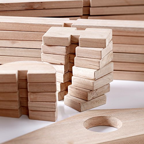 Guidecraft Notch Blocks 89-Piece Set Natural