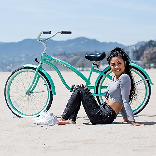 Firmstrong Bella Classic Women's Beach Cruiser Bicycle Mint Green