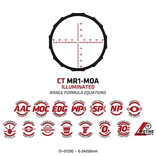 Crimson Trace Hardline Pro 6-24x50mm Riflescope Black