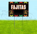 TampaPrinting Fiesta Fajitas Yard Sign 18" x 24" with Metal Step Stake
