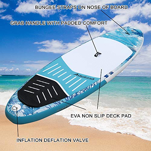 AQUBONA Inflatable Stand Up Paddle Board Ocean Blue