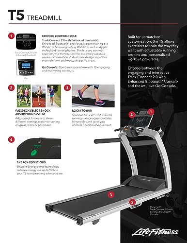 Life Fitness T5 Treadmill with Go Console