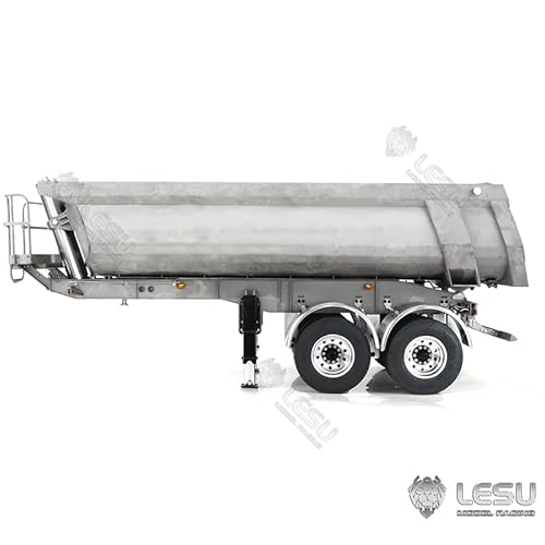 TOUCAN RC HOBBY LESU Metal Hydraulic Dumper Trailer Pump for 1/14 Tractor Truck Gray