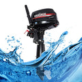 SABUIDDS 2-Stroke 6HP Outboard Motor Black