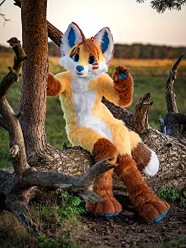 FurryMascot Custom Yellow Labrador Husky Cat Fursuit Costume