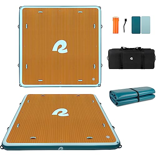 Retrospec Weekender Dock XL Inflatable Platform Atlantic Blue