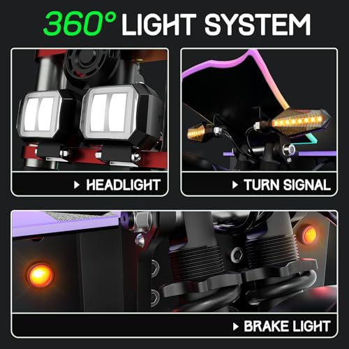 Tumotcy K8 Electric Scooter 6000W Dual Motor 70 Miles Range