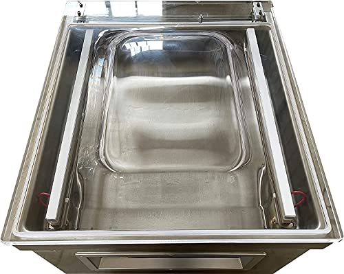 HayWHNKN Single Chamber Vacuum Packaging Machine 20inch Sealing Bar Silver