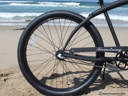 Firmstrong Bruiser Man 3-Speed Beach Cruiser Bicycle Matte Black
