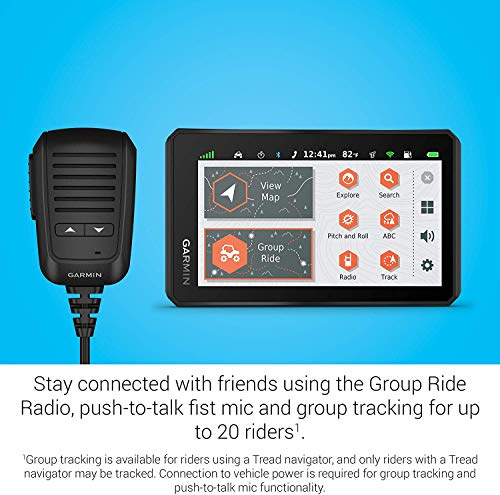 Wearable4U Garmin Tread Powersport Offroad Navigator with Group Ride Radio and Power Pack Bundle Navigator + Power Pack