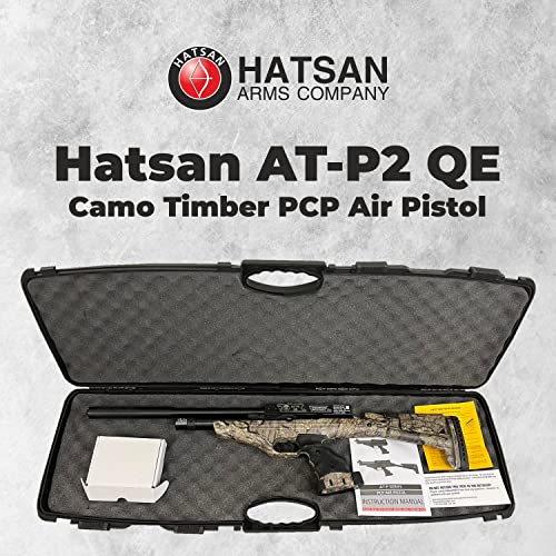 Wearable4U Hatsan at-P2 QE QuietEnergy Tact PCP Air Rifle .22 Cal Timber Bundle with Pellets and Targets