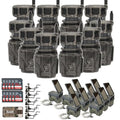 Stealth Cam Revolver 36MP 360-Degree Cellular Trail Camera Bundle with Power Pack, Holder, Memory Card, and Reader (41 Items)