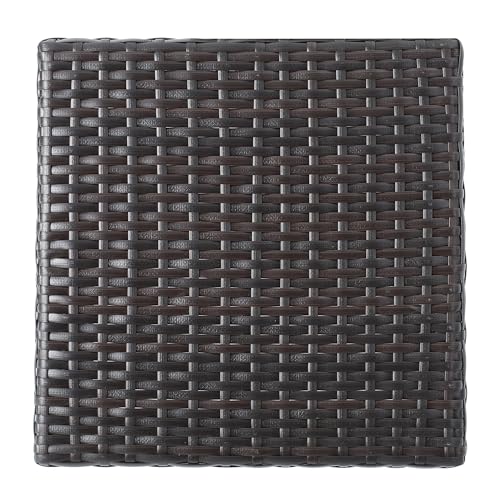 Christopher Knight Home Toranto Outdoor Wicker Bar Island Set 3-Pcs Multibrown