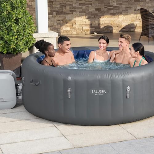 Bestway SaluSpa Santorini HydroJet Inflatable Hot Tub Gray