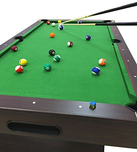 SIMBAUSA Billiard Pool Table 7 Feet Snooker Full Set Accessories Game mod. Green Season Green