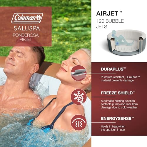 Bestway Coleman Miami AirJet Inflatable Hot Tub Black