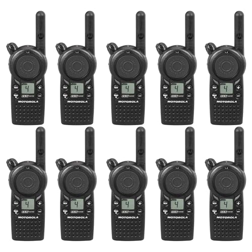 Motorola Solutions 10 Pack CLS1410 Two Way Radio Walkie Talkies Black