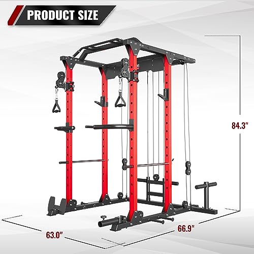 MAJOR LUTIE Fitness Power Cage Red