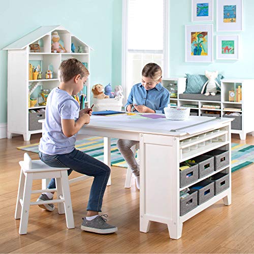 Martha Stewart Kids' Art Table and Chair Set Creamy White