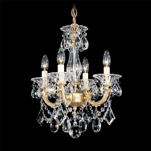 Schonbek La Scala 4 Light Pendant Etruscan Gold
