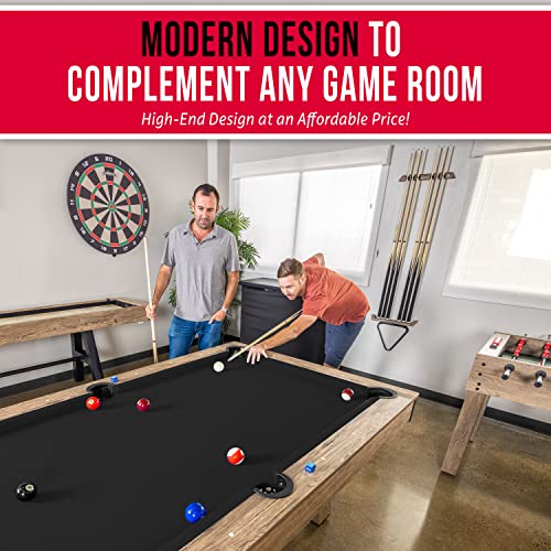GoSports 7 ft Modern Billiards Pool Table Black
