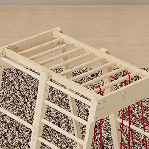 ATT Toddlers Indoor Wooden Climber Playset 6-in-1 Playground