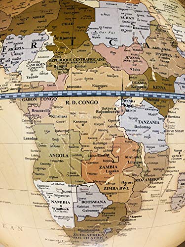 Zoffoli Globes USA Colombo Floor Globe 24 Inch Apricot Ocean