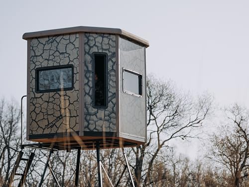 MUDDY Penthouse Box Blind Steel Wall Construction Cracked Mud Camo Multicolor