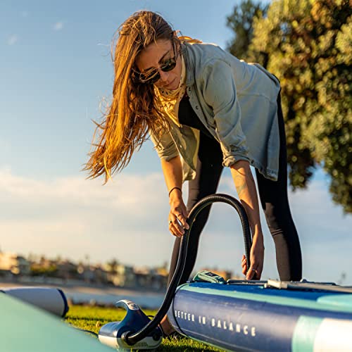 ISLE Surf and SUP Pioneer Inflatable Stand Up Paddle Board Peach/Moss