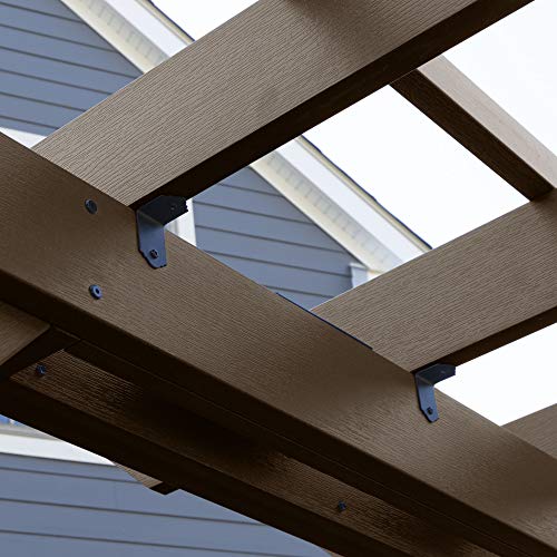 Highwood Bodhi 10x10 Pergola Weathered Acorn