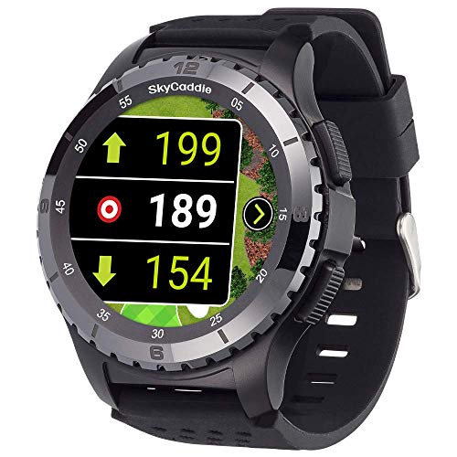 SkyCaddie LX5C Golf GPS Watch with Ceramic Bezel Black