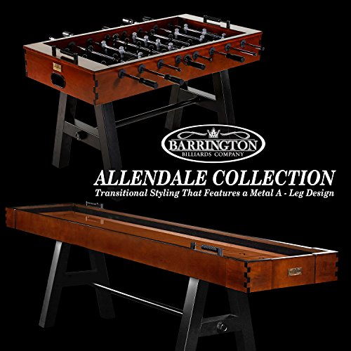 Barrington Billiards 56" Allendale Collection Foosball Table Dark Wood Brown/Black