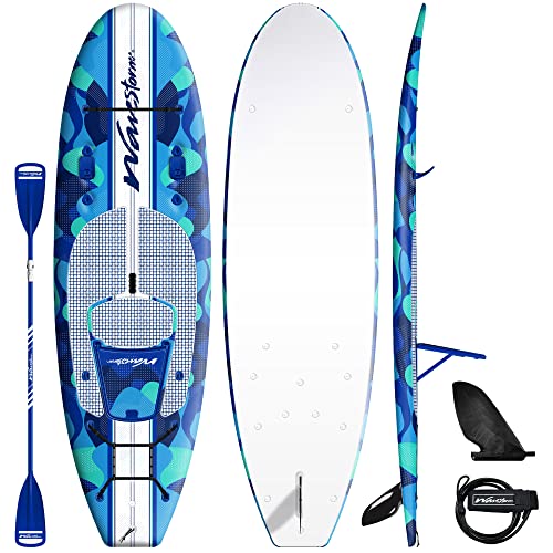 WAVESTORM 9ft6 SUP Kayak Hybrid Stand Up Paddleboard Foam Soft Top Blue