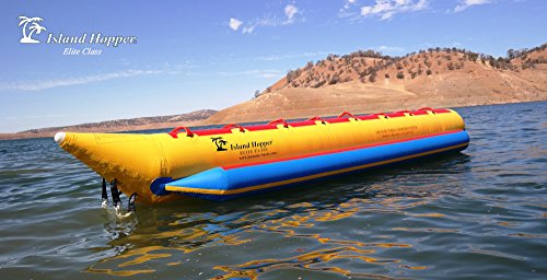 Island Hopper 8 Passenger Inline Heavy Duty Commercial Banana Boat Yellow