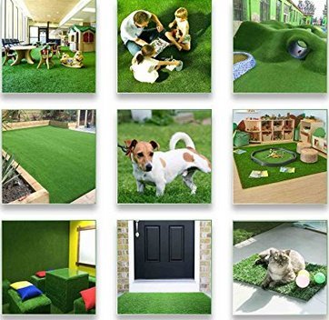 Petgrow Realistic Artificial Grass Rug 1.37" Height 13FT x 40FT