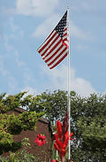 Telepole Manufacturing Inc 7000-T8 Aluminum Sectional Flagpole 28' Silver