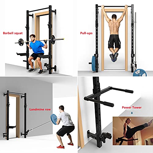 EAS1SOOPE Power Cage Wall Mounted Squat Rack Multifunction