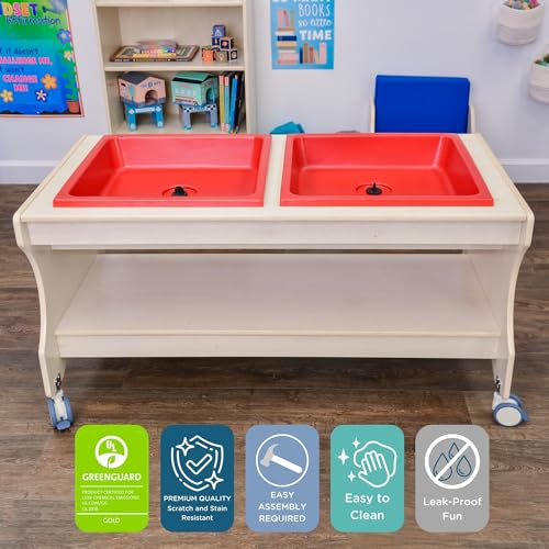 Angeles Mobile Sand & Water Table Wooden