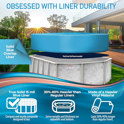 Shop Square 12’ x 24’ Oval Above Ground Pool Kit with Steel Wall Silver