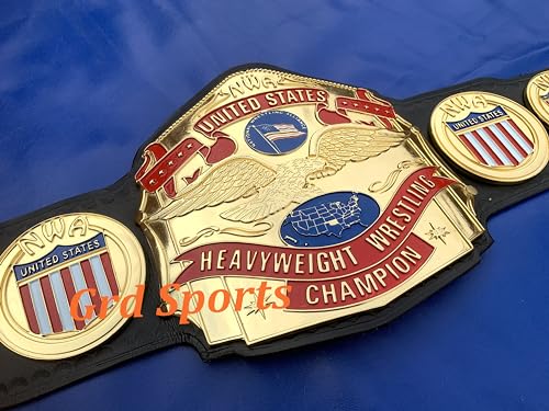 Grd Sports CNC HD NWA United States Heavyweight Wrestling Championship Belt Black
