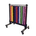 Body-Solid Neoprene Dumbbell Set with Rack 1-10lbs