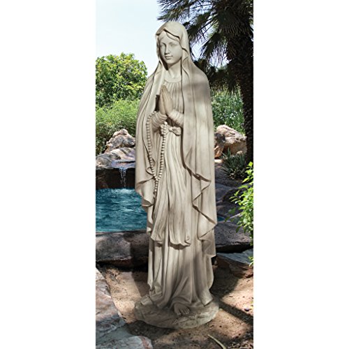 Design Toscano Life Size Blessed Virgin Mary Statue Antique Stone
