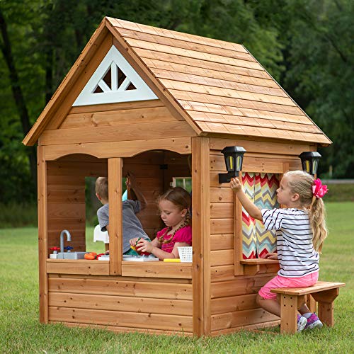 Backyard Discovery Aspen Cedar Playhouse Light Brown