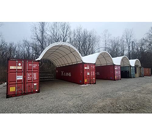 Mytee Products 20' x 40' Shipping Container Canopy Shelter White