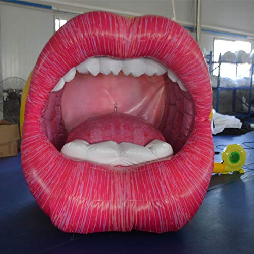 SAYOK 6.56ft PVC Large Inflatable Mouth Pink